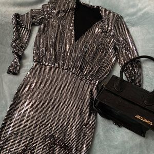Balmain Paris inspired  sequin dress eye catcher